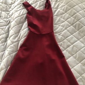 Francescas red/burgundy dress!